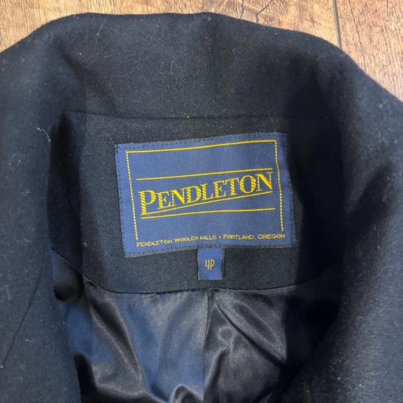 Pendleton 100% Wool Long Princess Coat Black - Vintage - Size: 4P - MADE IN USA - Picture 3 of 10